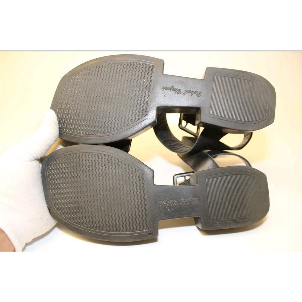 Robert Clergerie France Leather Square Sandal Platform Shoes 7.5 EXCELLENT 👌 - Picture 3 of 8